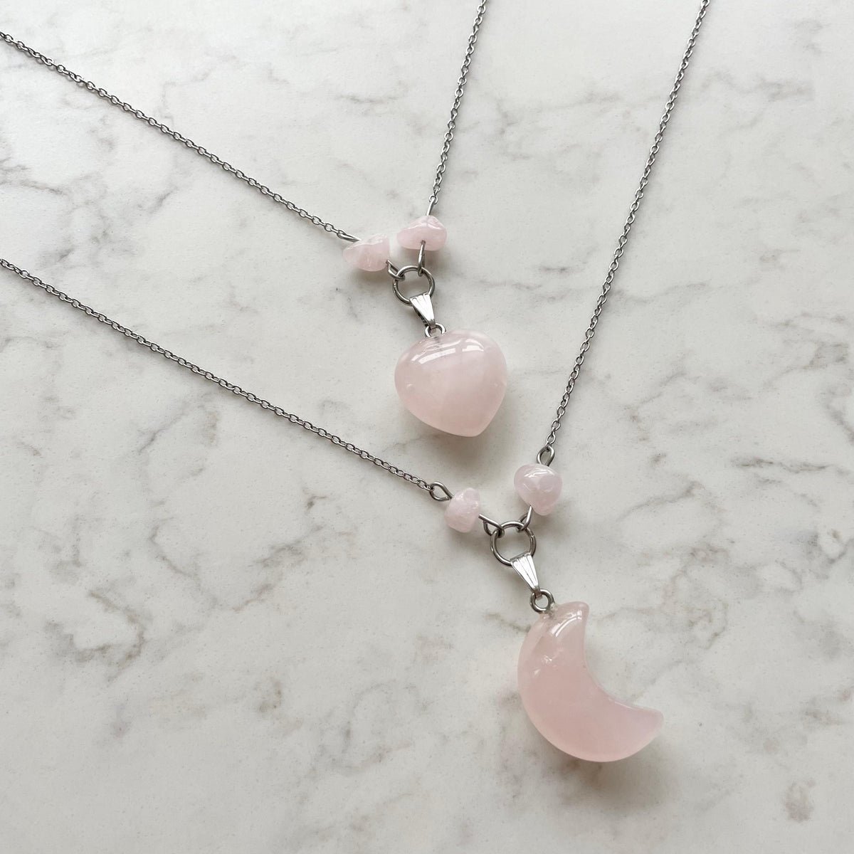 stainless steel gemstone necklaces