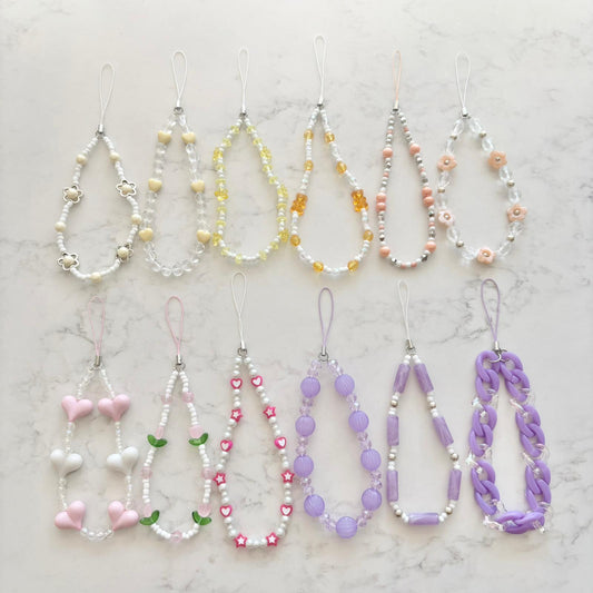 colourful phonestrap keychains