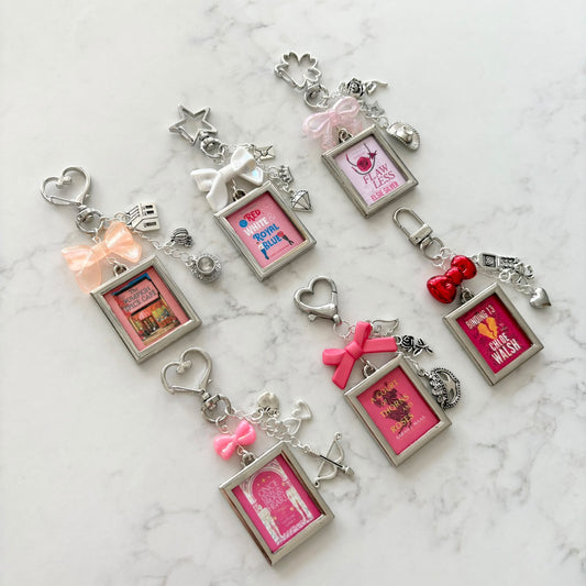 mini book keychains