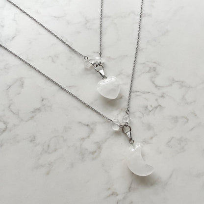 stainless steel gemstone necklaces