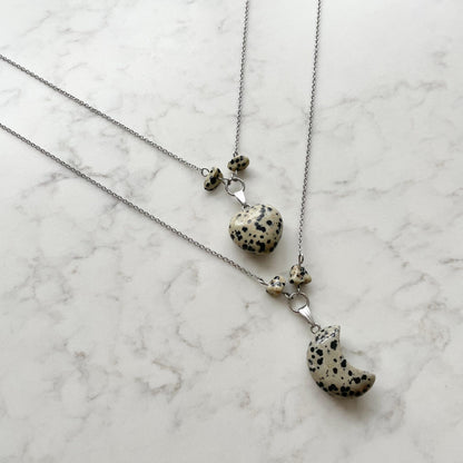 stainless steel gemstone necklaces