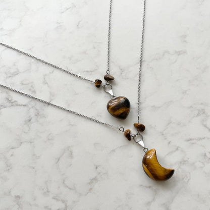 stainless steel gemstone necklaces