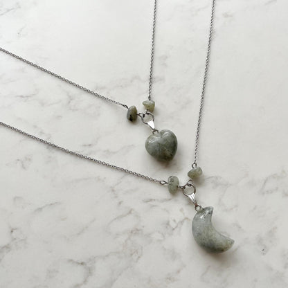 stainless steel gemstone necklaces