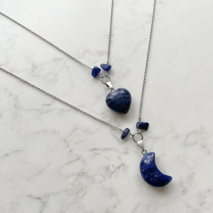 stainless steel gemstone necklaces