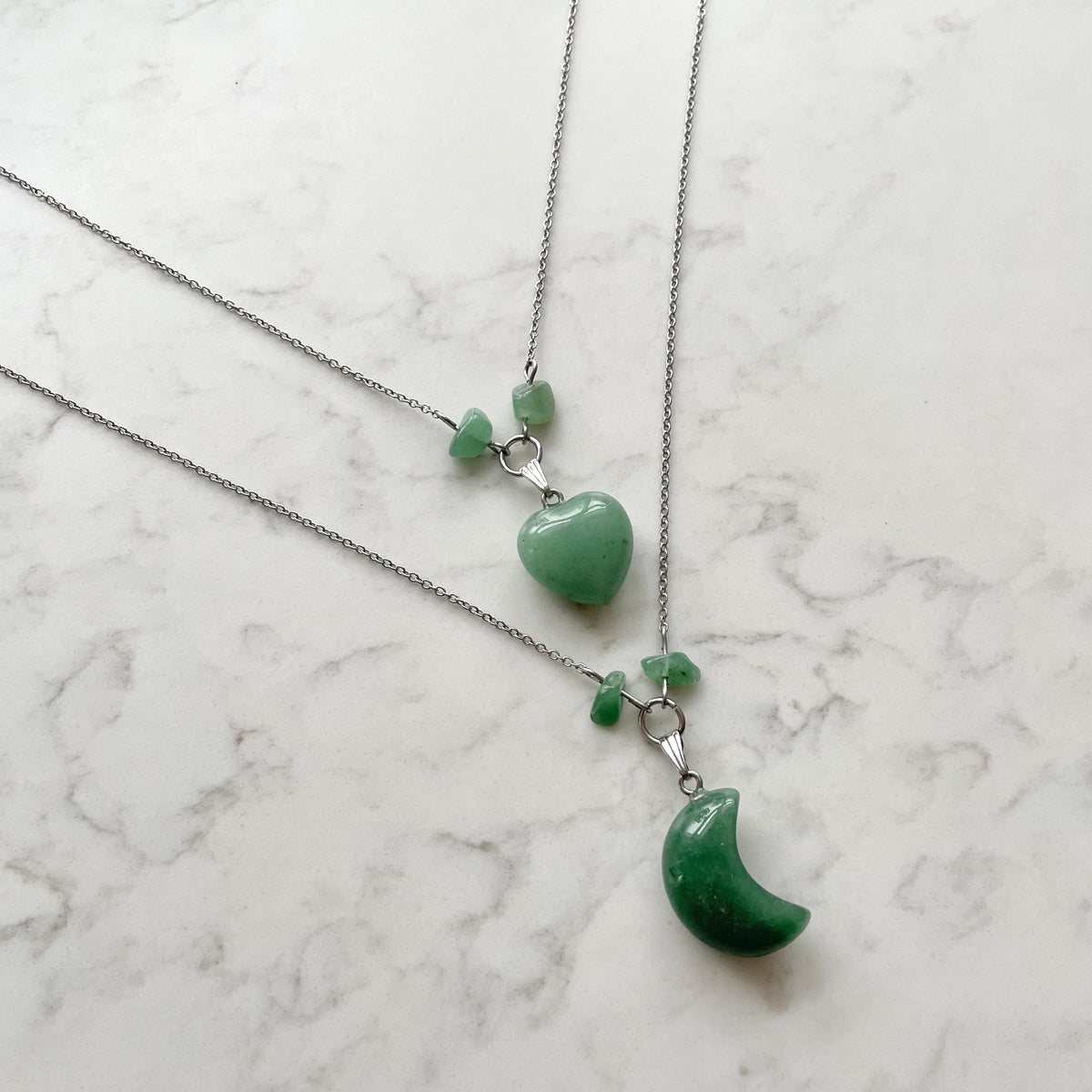 stainless steel gemstone necklaces
