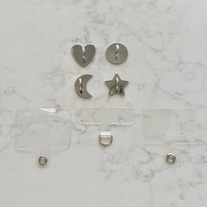 metal adhesive grip for keychains