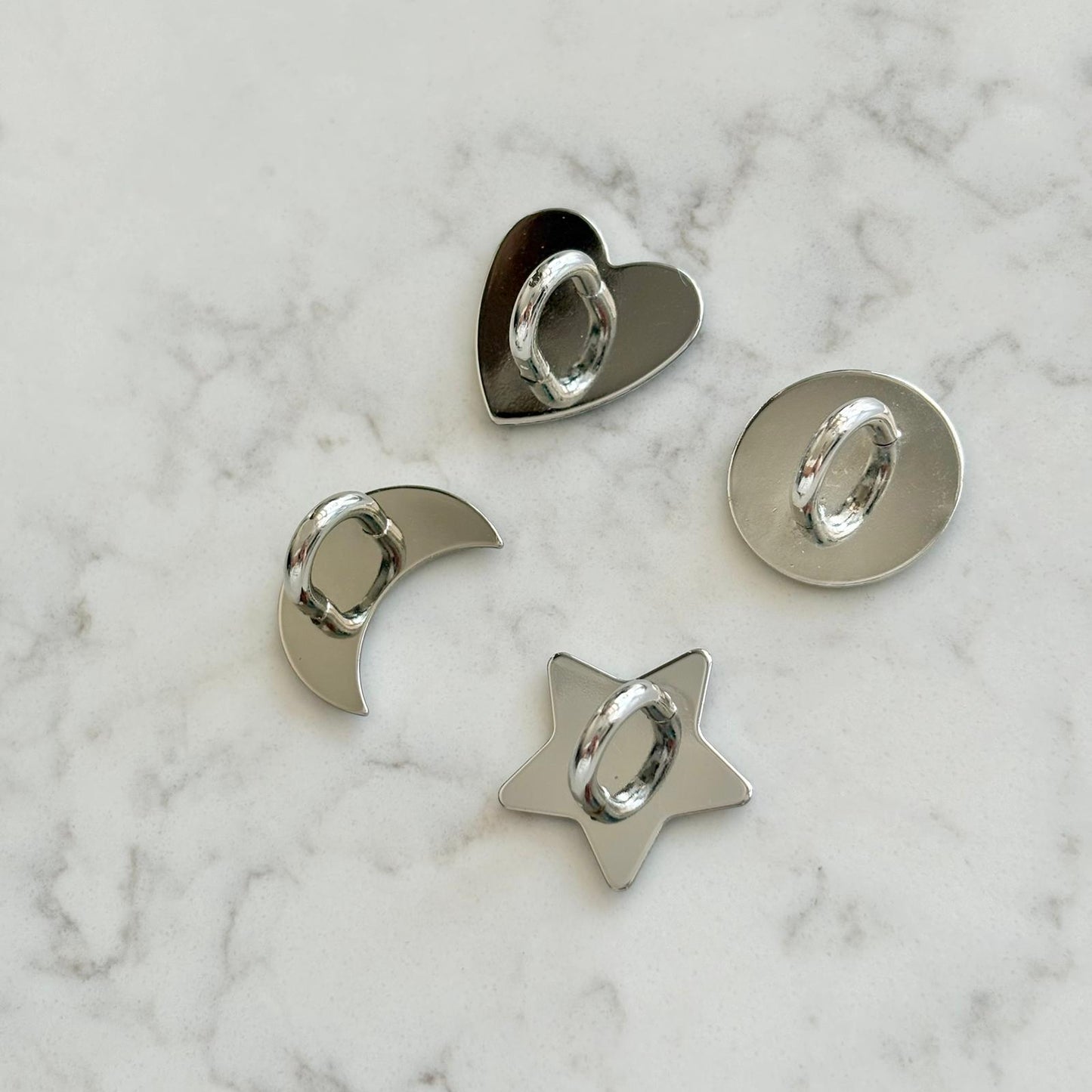 metal adhesive grip for keychains