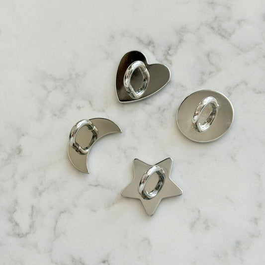 metal adhesive grip for keychains