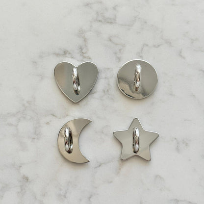 metal adhesive grip for keychains