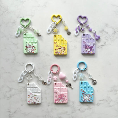 sanrio chocolate keychains