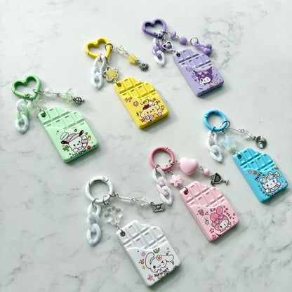 sanrio chocolate keychains