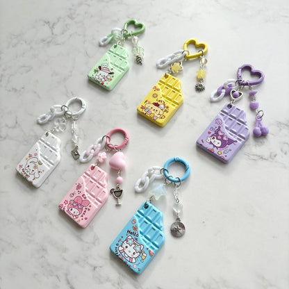 sanrio chocolate keychains