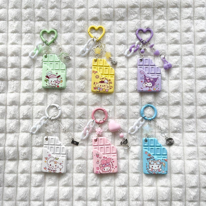 sanrio chocolate keychains