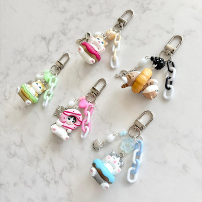 mofusand donut keychains