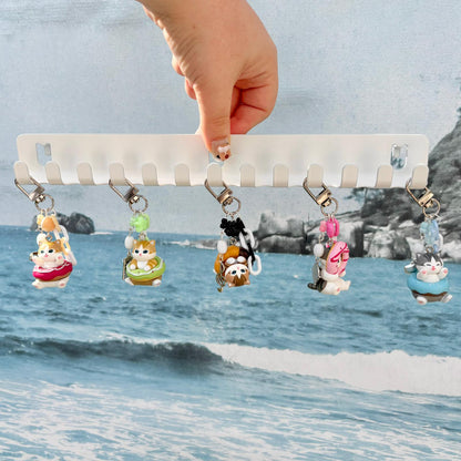 mofusand donut keychains