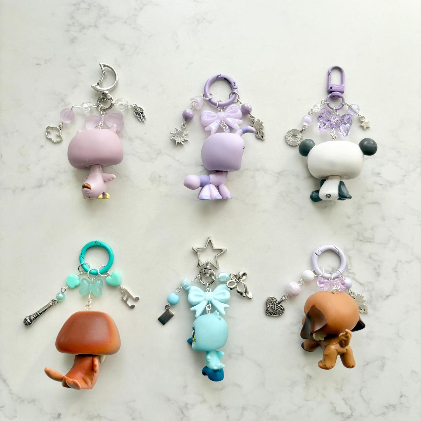 keychains with second hand LPS