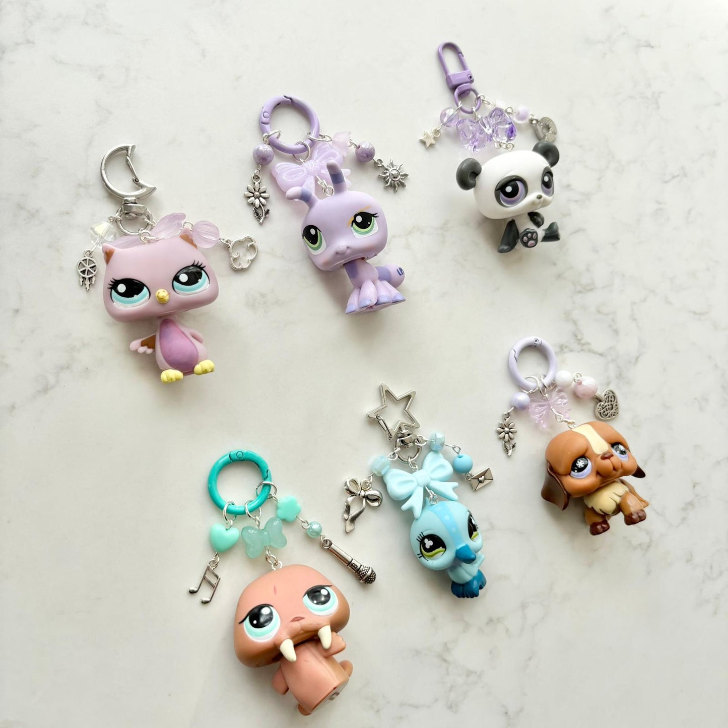 keychains with second hand LPS