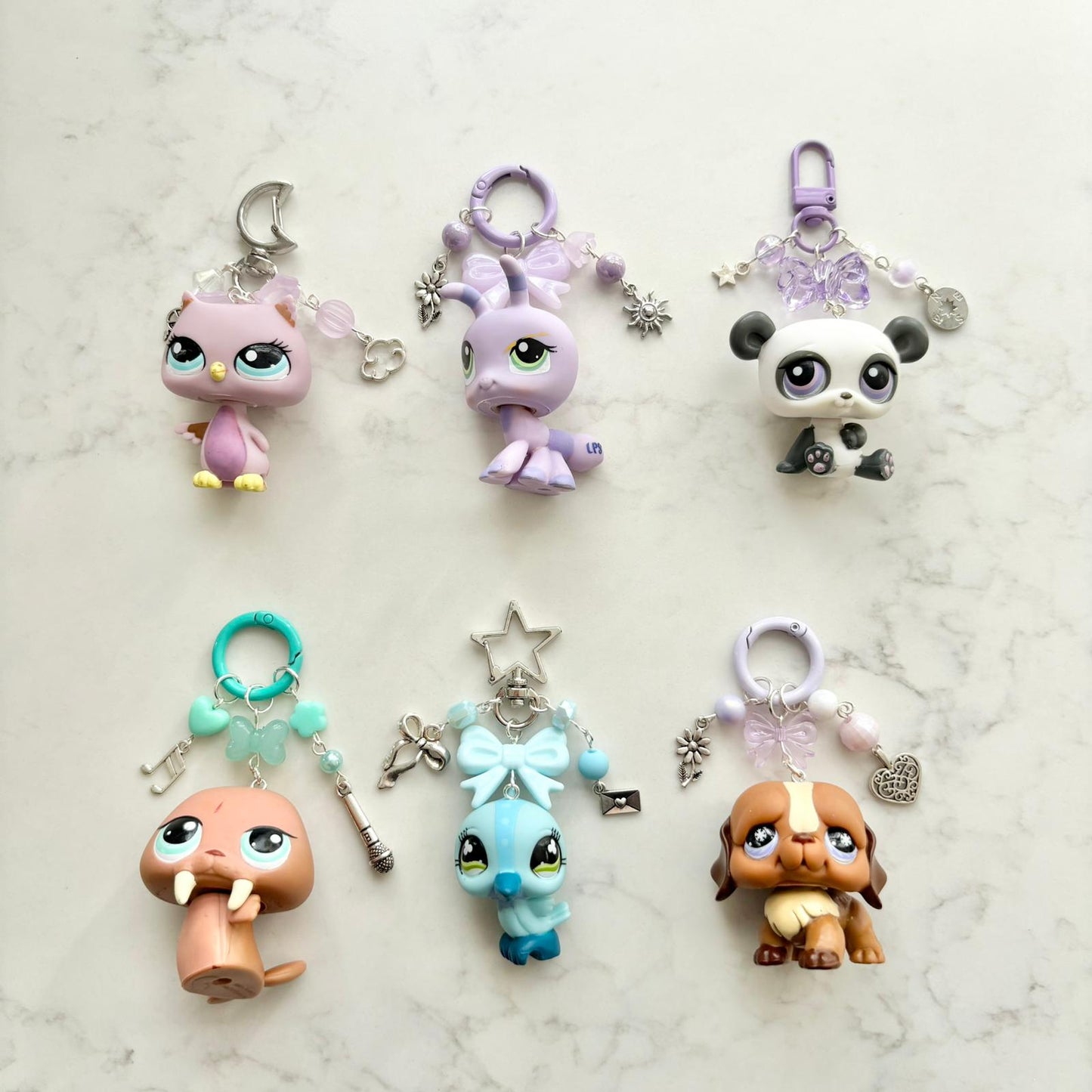 keychains with second hand LPS