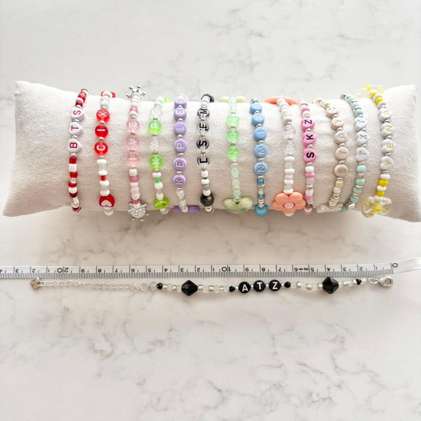 kpop idol/group beaded bracelet