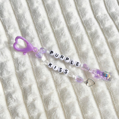 kpop purple kiss keychain