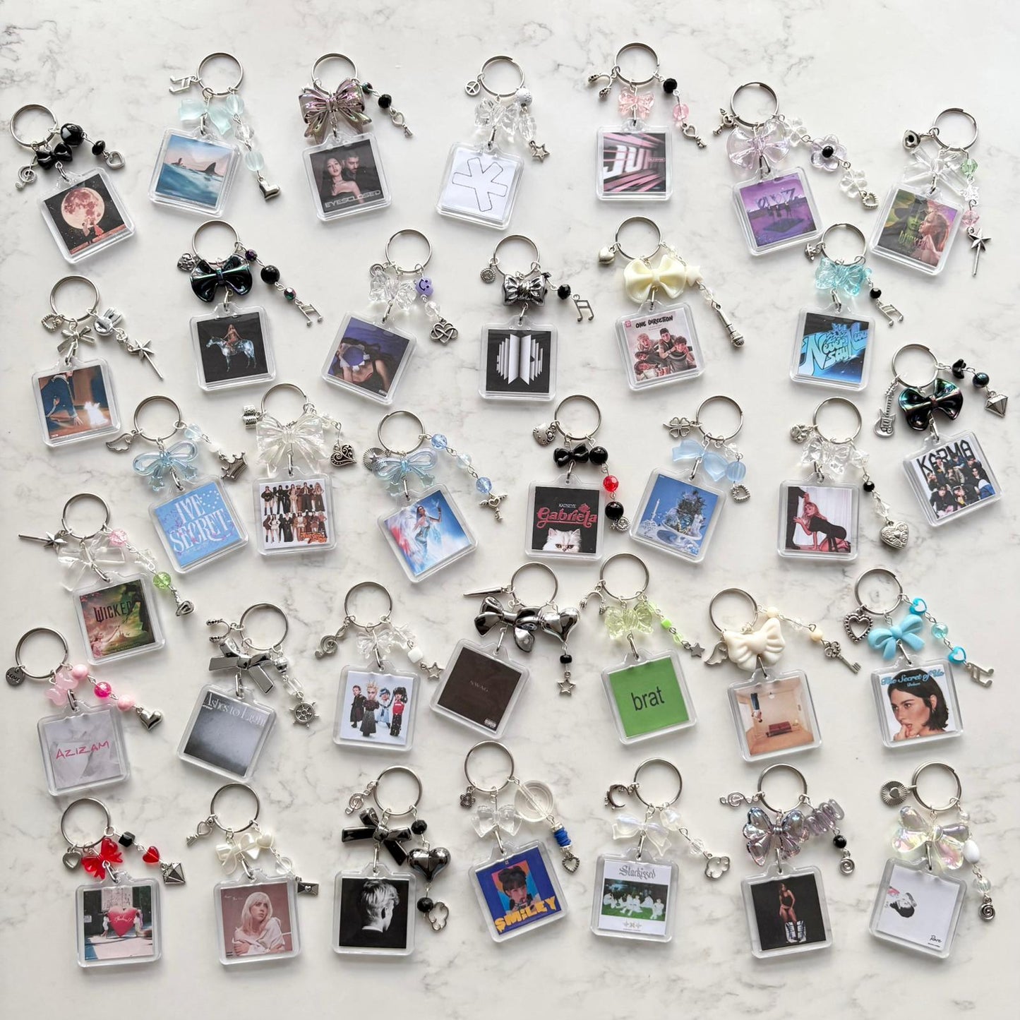 kpop ateez interactive album keychain