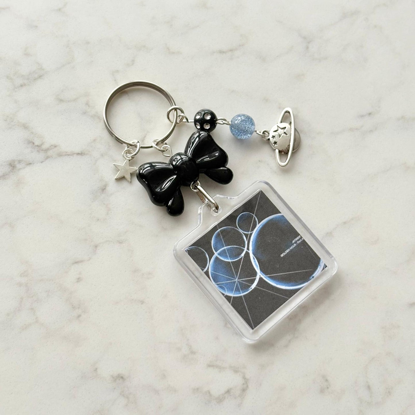 kpop ateez interactive album keychain