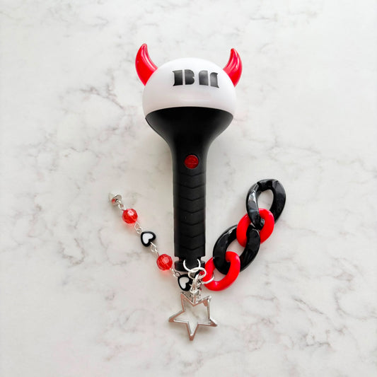 kpop babymonster lightstick keychain