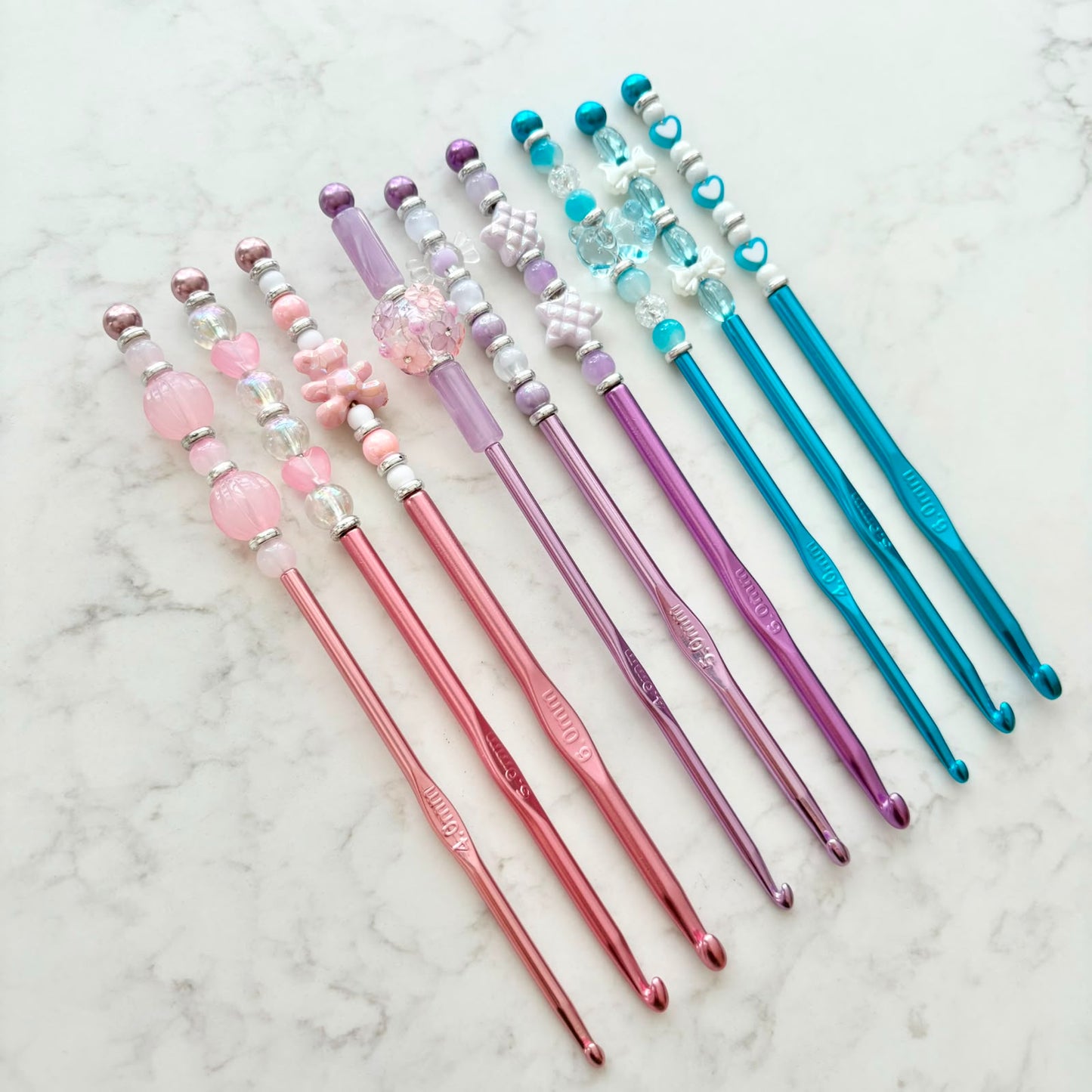 beaded crochet hooks