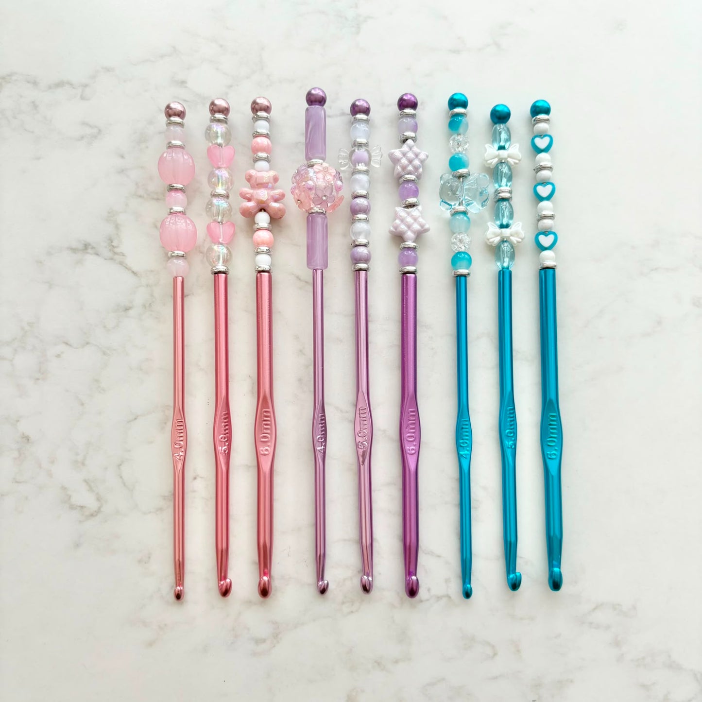 beaded crochet hooks