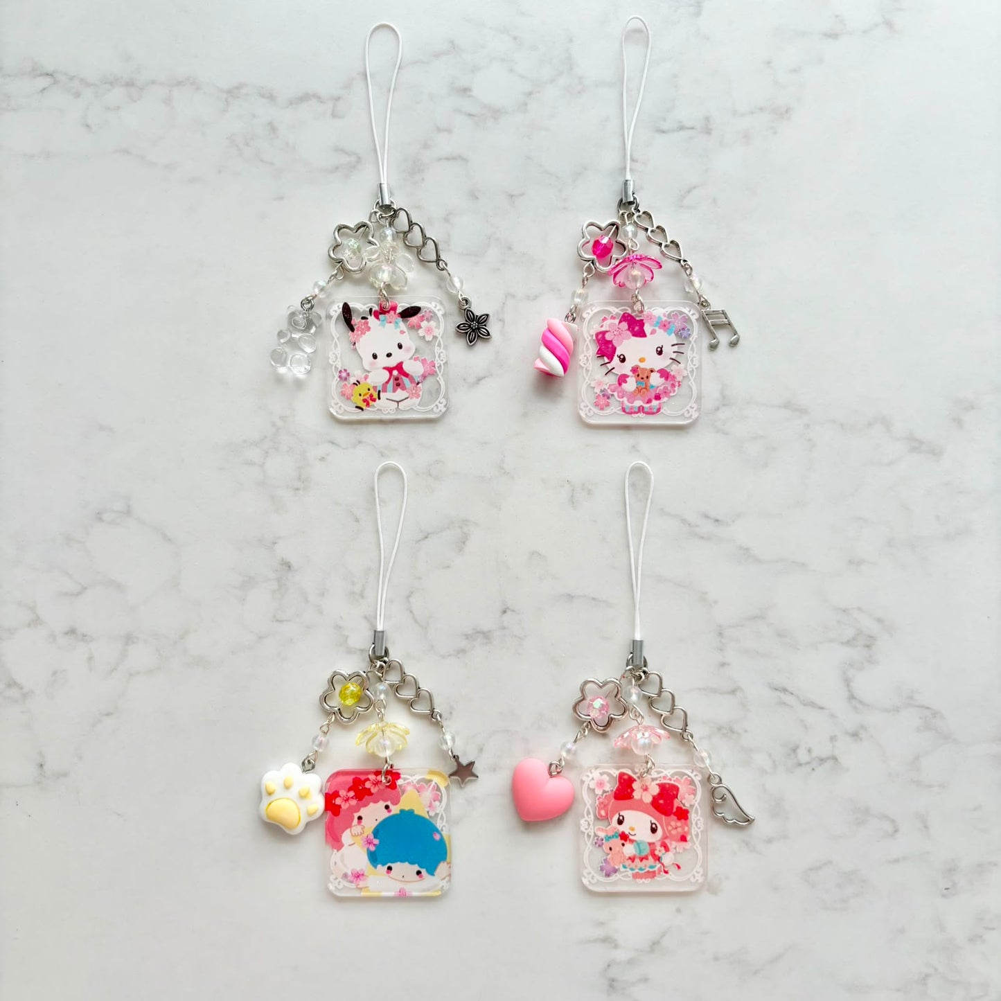 sanrio 2d keychains