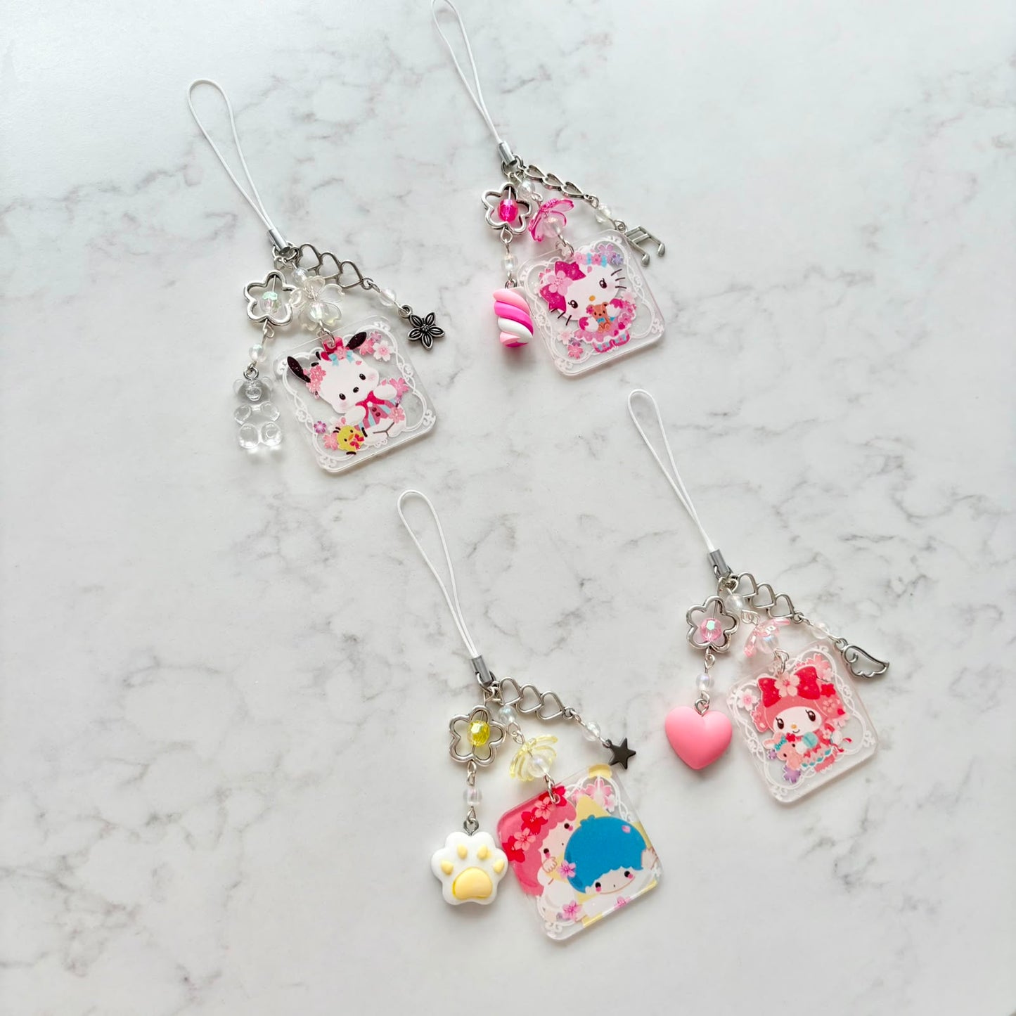 sanrio 2d keychains