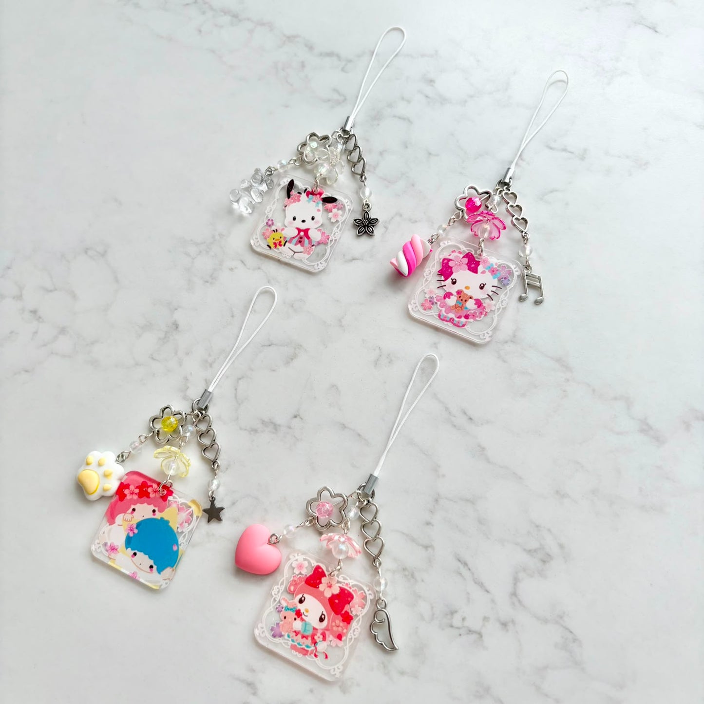 sanrio 2d keychains