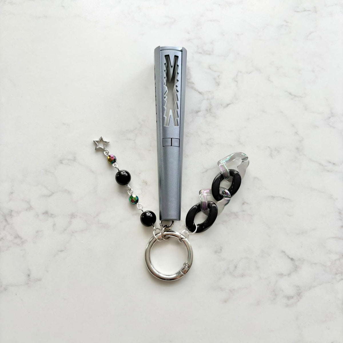 kpop le sserafim lightstick keychain