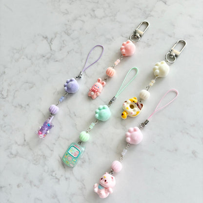 fluffy paw charms