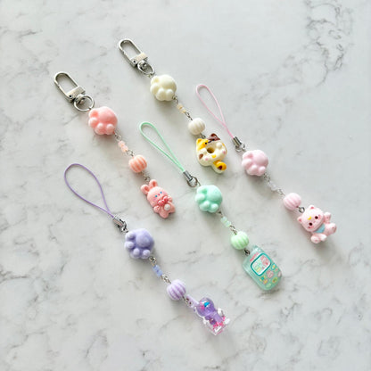 fluffy paw charms