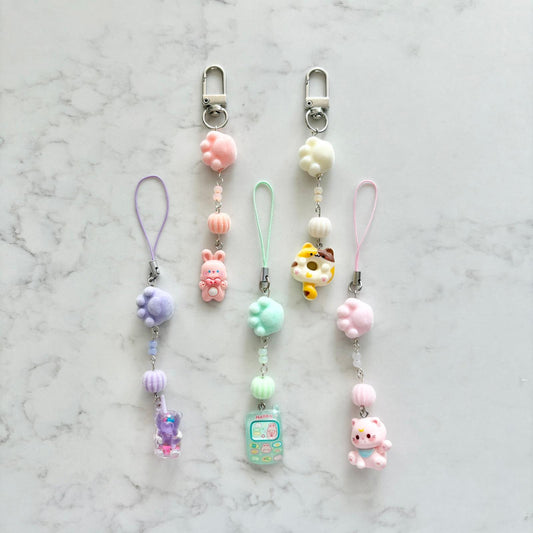 fluffy paw charms