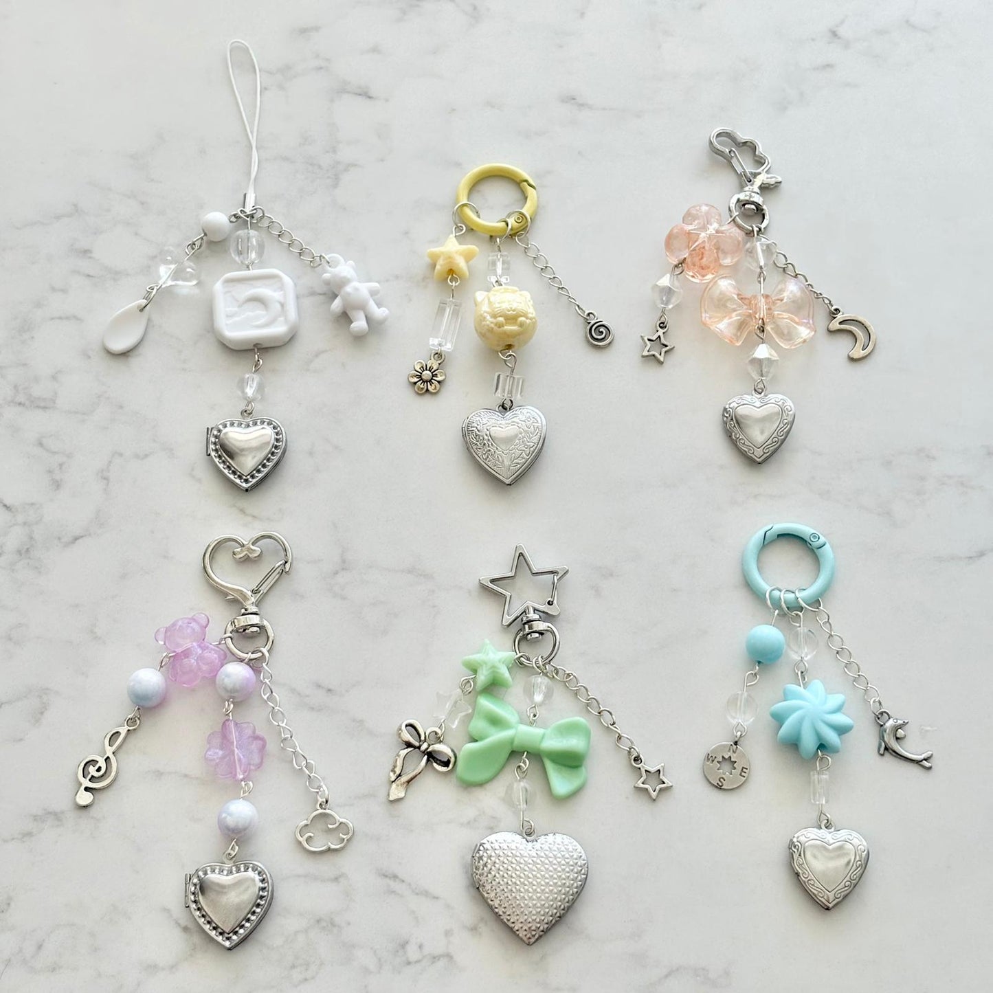 cute locket keychains