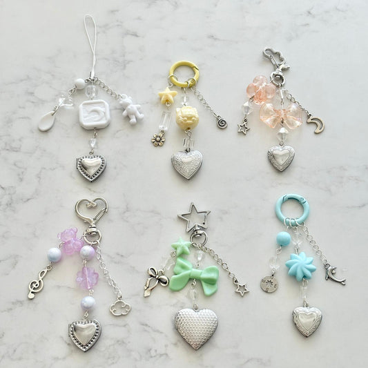 cute locket keychains