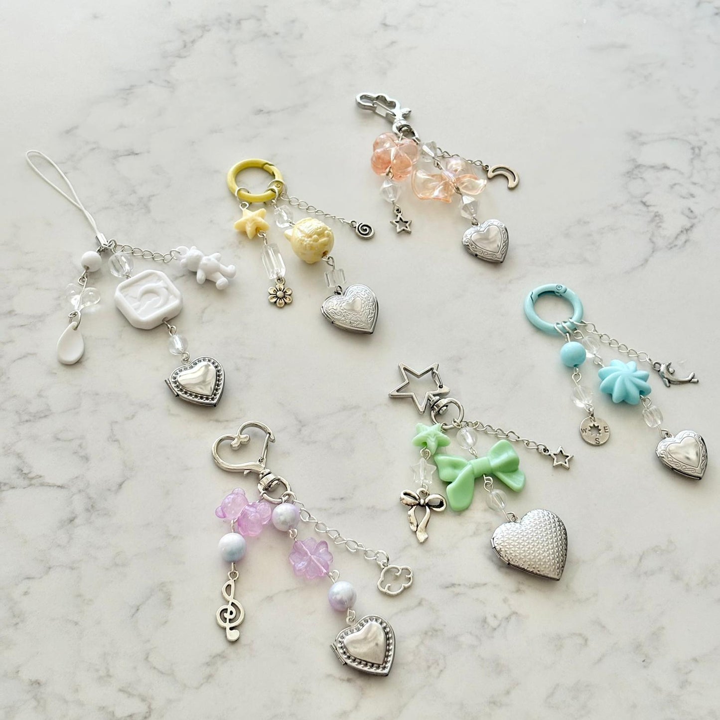 cute locket keychains