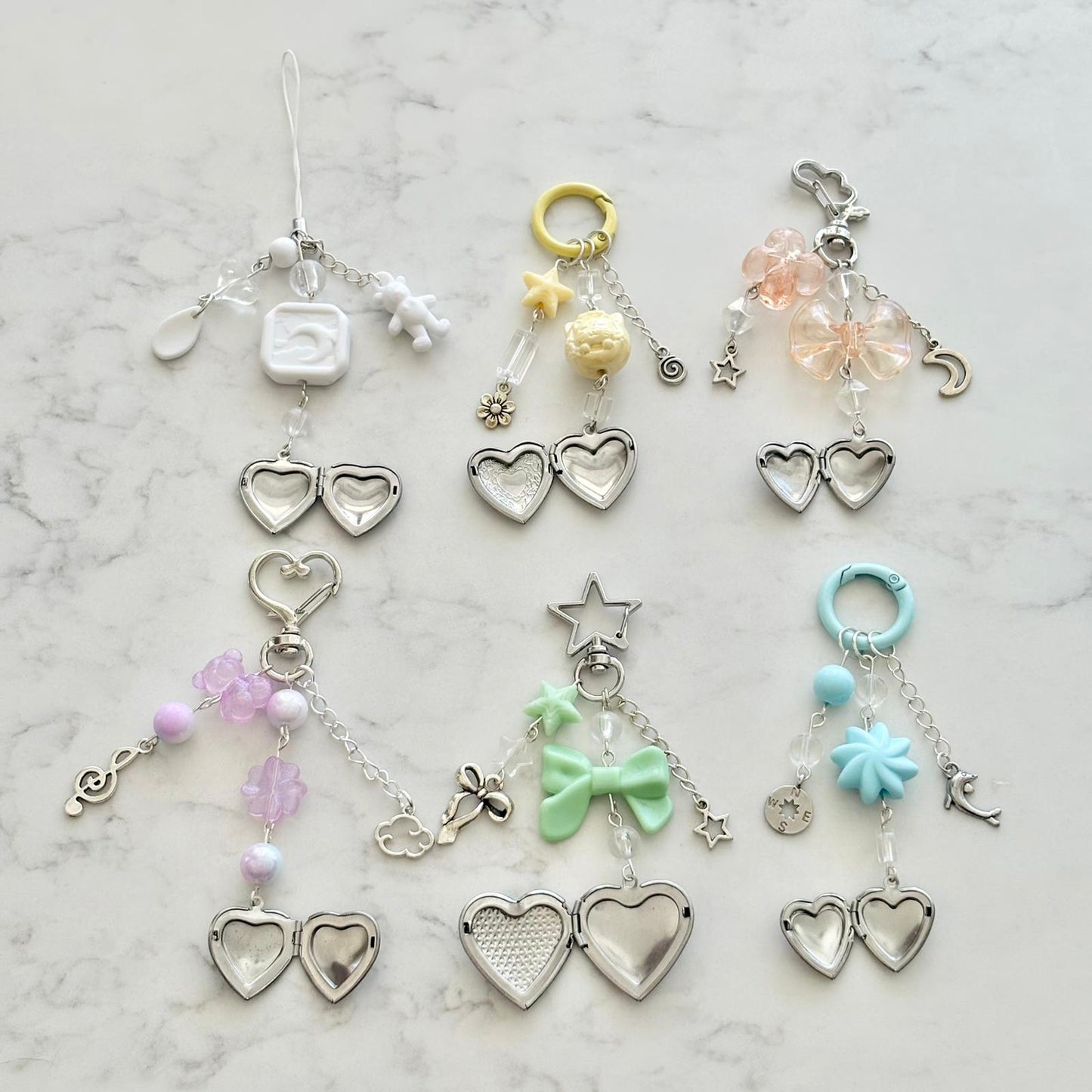 cute locket keychains