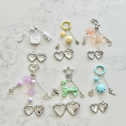 cute locket keychains