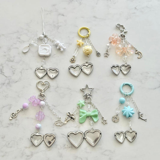 cute locket keychains
