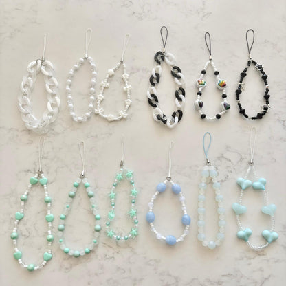 colourful phonestrap keychains