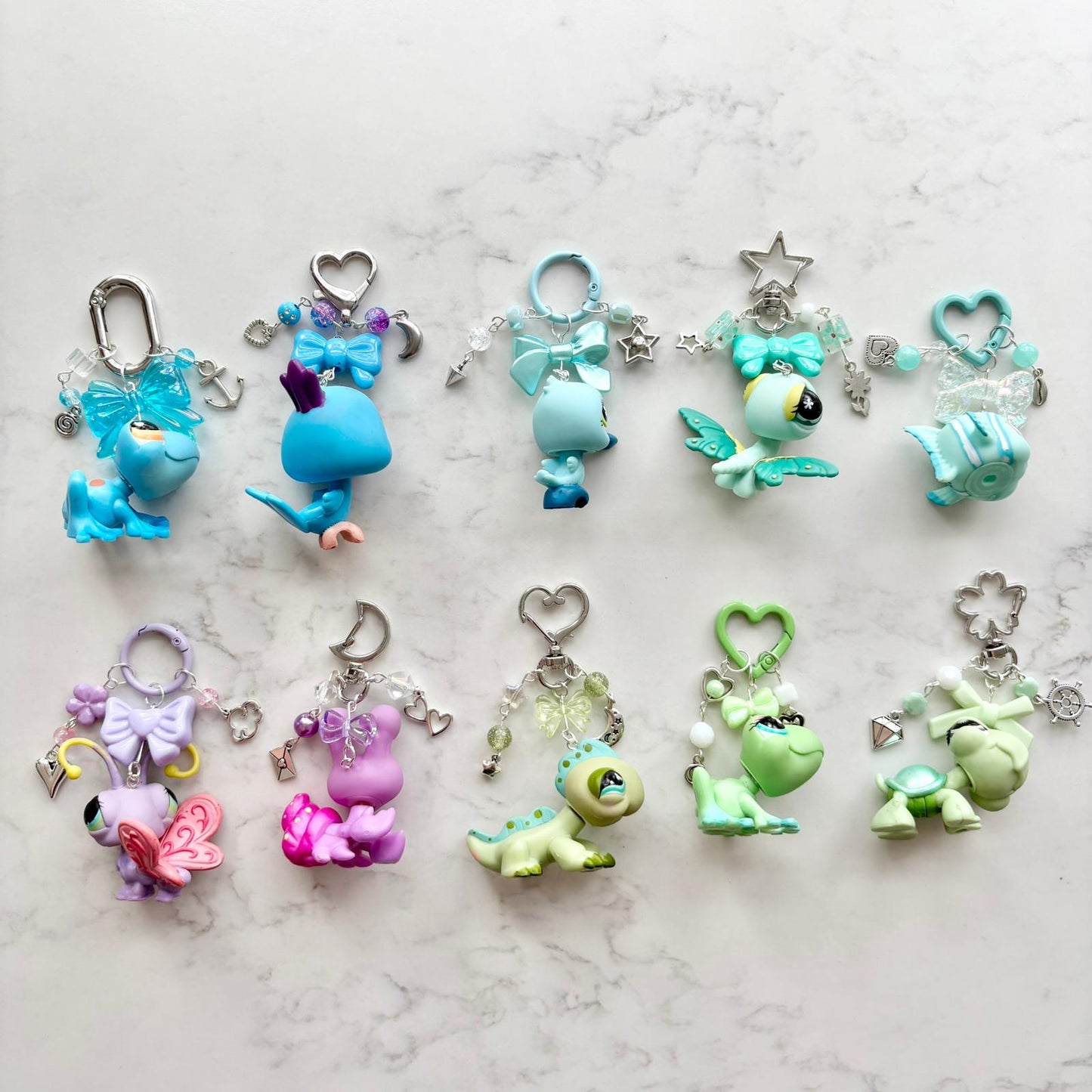 keychains with second hand LPS