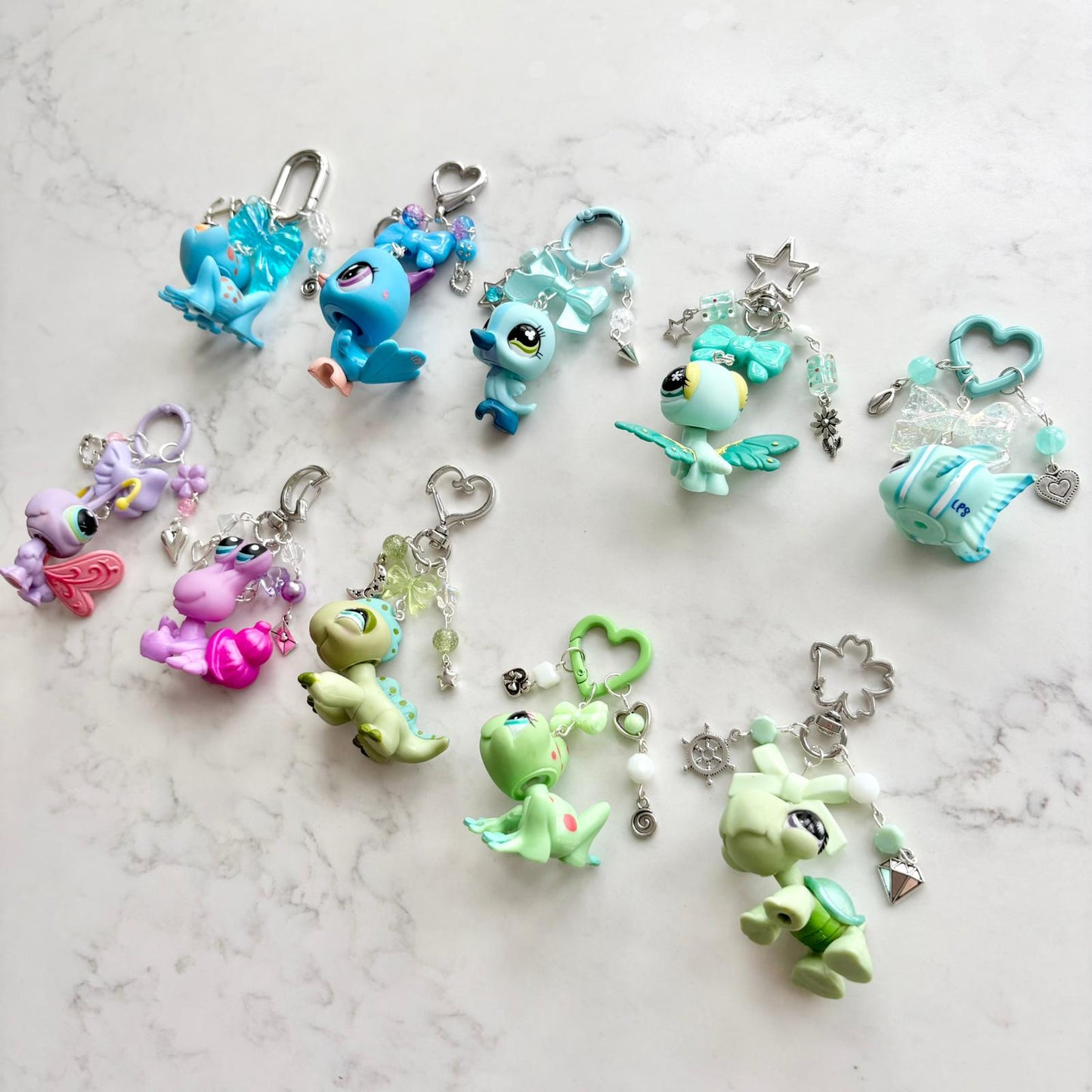 keychains with second hand LPS