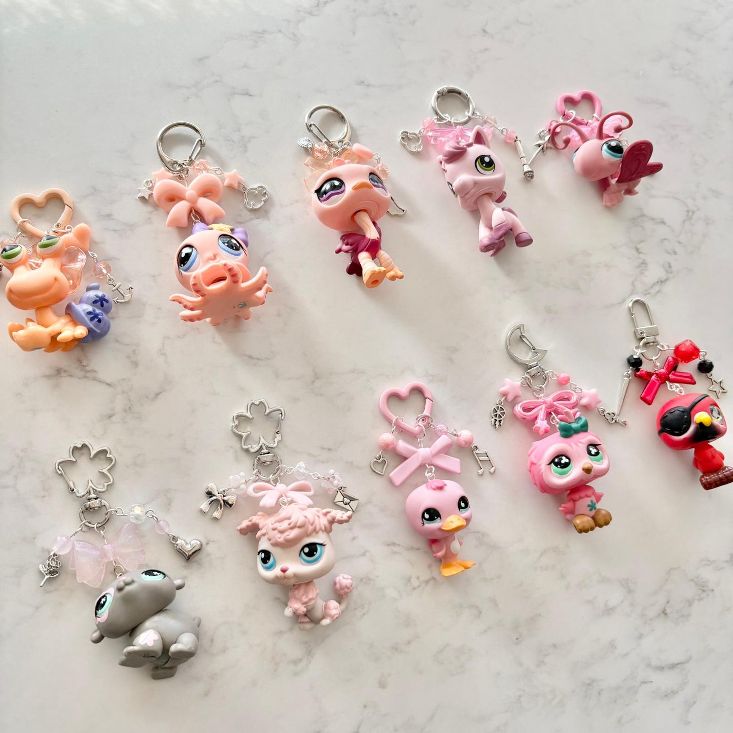 keychains with second hand LPS