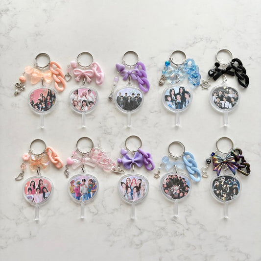 kpop mini picket keychain