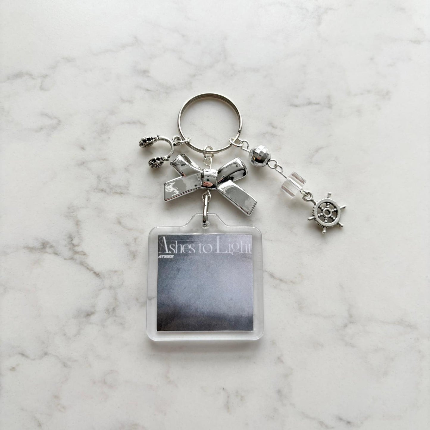 kpop ateez interactive album keychain