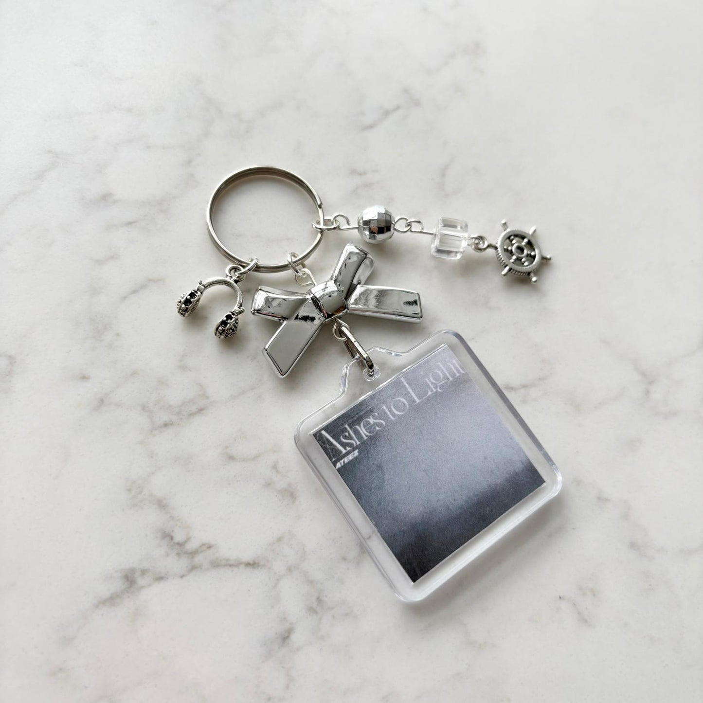 kpop ateez interactive album keychain