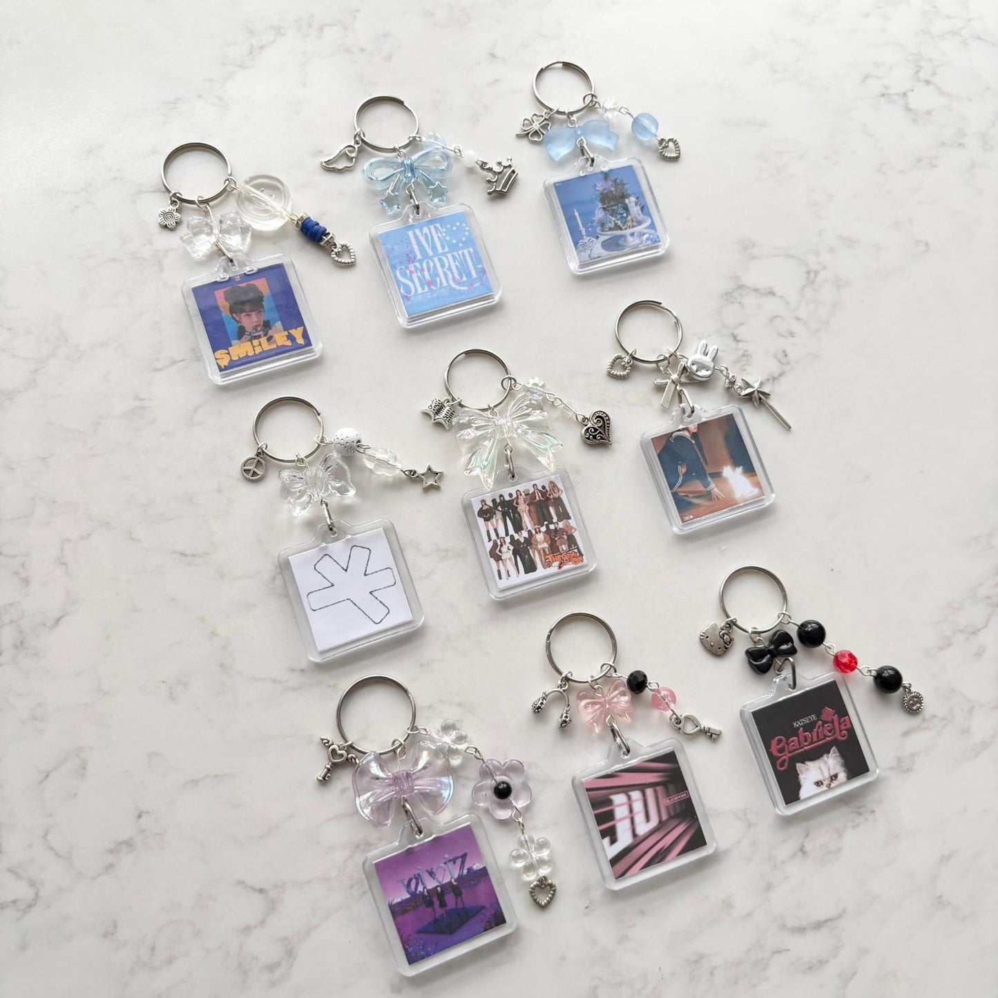 kpop viviz interactive album keychain
